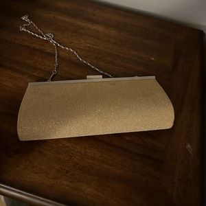 Gold fancy clutch